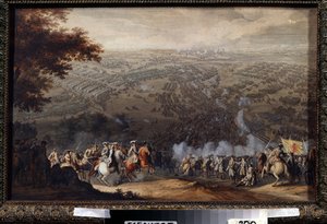 La battaglia di Poltava del 27 giugno 1709. La battaglia oppose l