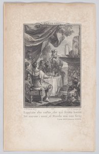 Canto 26, Stanza 39, da Orlando Furioso, 1774 da Nicolas de Launay