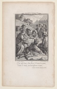 Canto 39, Stanza 57, da Orlando Furioso, 1774 da Nicolas de Launay