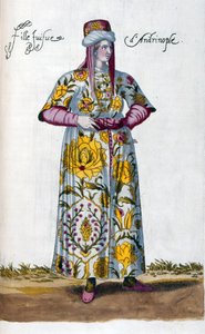 Donna ebrea turca (illustrazione) da Nicolas de Nicolay