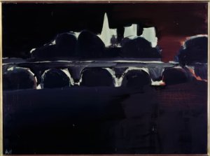 Vista di Parigi di notte da Nicolas de Staël