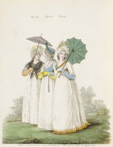 Abiti da mattina, figg. 107, 108 e 109 da `Gallery of Fashion