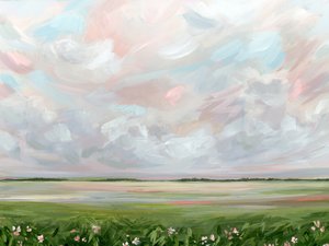 Paesaggio da sogno dai colori pastello da Nicole Walsh
