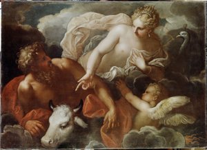 Giove, Giunone e Io da Nicolo Bambini