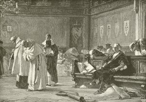 Colombo deriso al consiglio di Salamanca da Nicolo Barabino