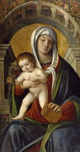 Pannello del Trittico con la Madonna e il Bambino