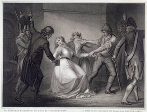 Rivoluzione francese: la sorella del re Luigi XVI Elisabetta di Francia (1764-1794) fu rilasciata dalla prigione della Conciergerie il 10/05/1794