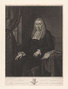 Ritratto di Hendrik Danielsz. Hooft, sindaco di Amsterdam da Nicolo Schiavonetti