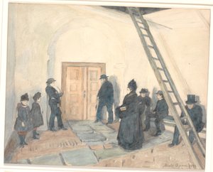 Dal portico di una chiesa di villaggio da Niels Jakob Jakobsen Bjerre