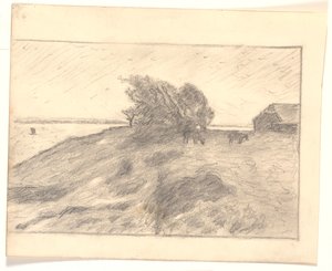 Veduta di Vejbjerggaard con Venø da Niels Jakob Jakobsen Bjerre