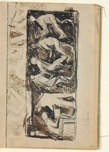 Composizione di Figure - Bozzetto per un Rilievo su Vari Mestieri? da Niels Larsen Stevns