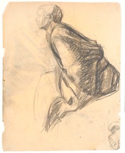 Studio di figura per il dipinto "Maria unge i piedi di Cristo", 1907. Apostolo n. 3 a destra nell