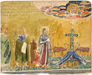 Copia di mosaico paleocristiano, con annotazioni da Niels Larsen Stevns