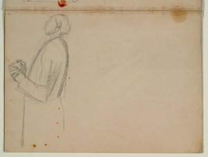Studio di apostolo in piedi rivolto a sinistra, mezzobusto. Per l