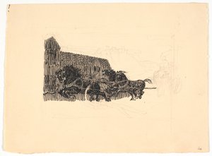 Studio per "Re Abele e i funai" da Niels Skovgaard