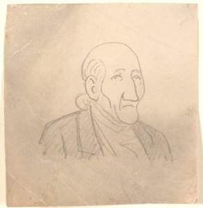 Ritratto caricaturale di un vecchio da Niels Skovgaard