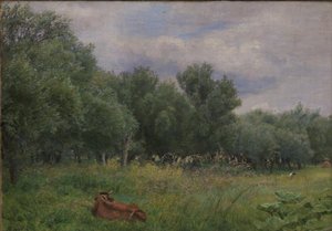 Covoni in un prato vicino a Nysø da Niels Skovgaard