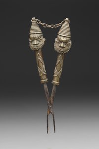 Pinze figurate per rituali della Società Oshugbo da Nigerian Nigerian
