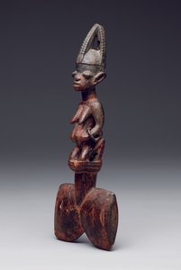 Bacchetta da danza Shango ("oshe" Shango), fine XIX-inizio XX secolo