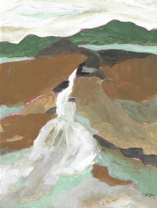 Cascata di montagna astratta da Nikita Jariwala