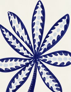 Foglia tropicale blu da Nikita Jariwala