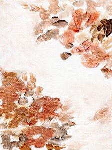 Fiori astratti dai toni terrosi da Nikita Jariwala