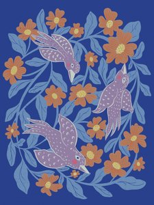 Uccelli e fiori stravaganti da Nikita Jariwala