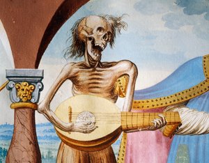 La morte che suona la mandola (dettaglio) da Niklaus Manuel