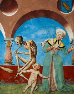 La morte che strappa il bambino dalla madre, (dettaglio) da Niklaus Manuel