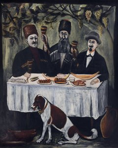 Festa in una pergola di viti da Niko Pirosmani