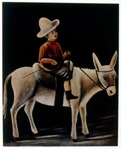 Bambino su un asino da Niko Pirosmani