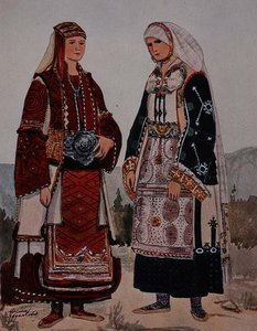 Schizzo di costume macedone da Nikola Arsenovic