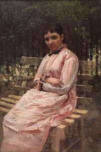 In un parco. Ritratto della moglie dell