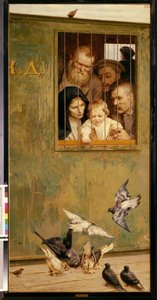 La vita è ovunque - Pittura di Nikolai Alexandrovich Yaroshenko, olio su tela