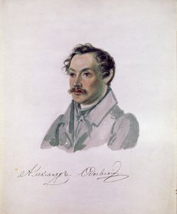 Ritratto del poeta e decabrista Conte Alexander I. Odoevsky