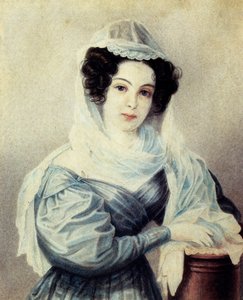 Ritratto di Camilla Ivasheva Le Dantieau, moglie del Decabrista Vasily Ivashev