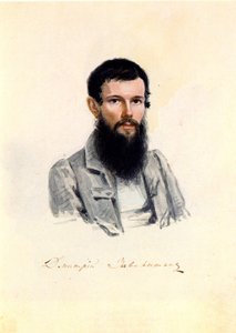 Ritratto del decabrista Dmitry Zavalishin da Nikolai Alexandrovich Bestuzhev