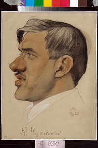 Ritratto di Kornei Tchoukovski da Nikolai Andreevich Andreev