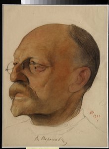 Ritratto di Vikenti Veressaiev (1867-1945), medico e scrittore russo