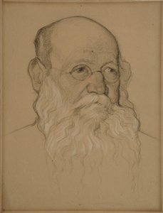 Ritratto del rivoluzionario Conte Pyotr A. Kropotkin 1842-1921, 1920-1921