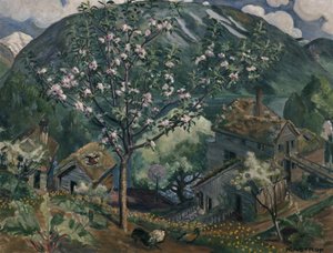 Melo in piena fioritura da Nikolai Astrup