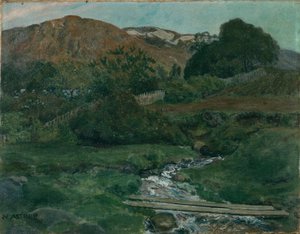 Notte luminosa a Jolster da Nikolai Astrup