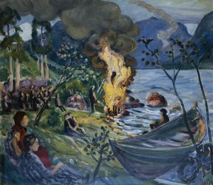 Falò di mezza estate a Jølster da Nikolai Astrup
