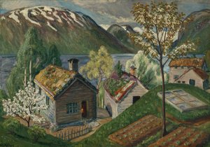 Mistbenken (serra fredda) da Nikolai Astrup