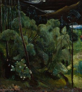 Donna nella foresta da Nikolai Astrup