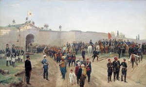 Capitolazione turca a Nikopol il 4 giugno 1877