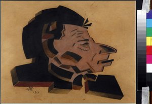 Ritratto del produttore di spettacoli Vsevolod Meyerhold (1874-1940)