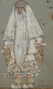 Ded Moroz. Costume per la commedia teatrale Fanciulla di Neve di A. Ostrovsky