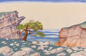 Scenografia per il balletto La sagra della primavera di I. Stravinsky