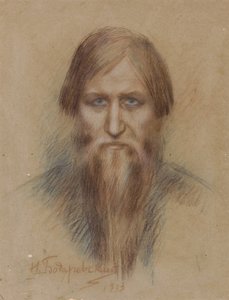 Ritratto del mistico russo Grigory Rasputin 1869-1916, 1913